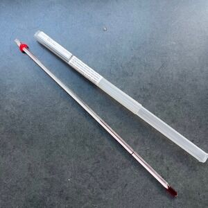 Vee Gee SERIALIZED IMMERSION GLASS THERMOMETERS 0-230 degrees F 12 in NEW